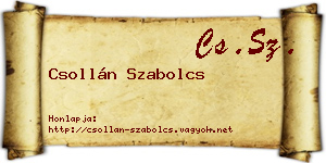 Csollán Szabolcs névjegykártya